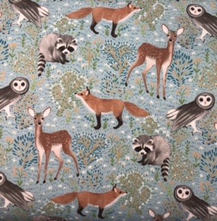 Image de Animaux de la forêt - Jersey imprimé OEKO-TEX