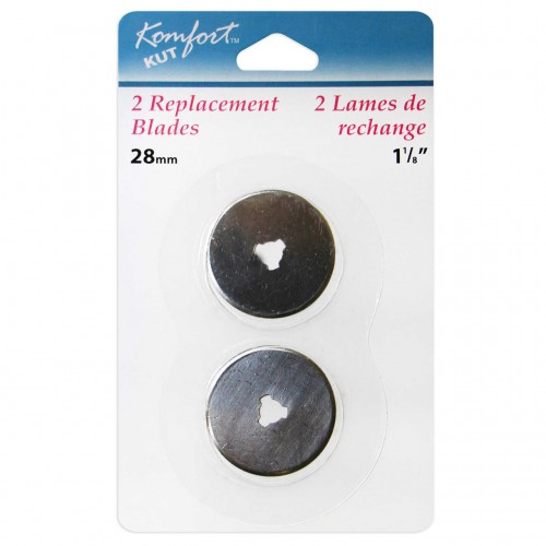 Image de KOMFORT KUT 2 Lames de couteau rotatif en acier de 28mm