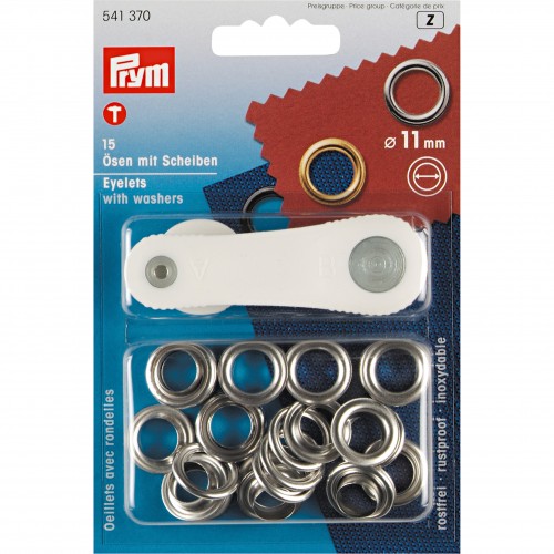 Image de PRYM Œillets avec rondelles, 11,0 mm