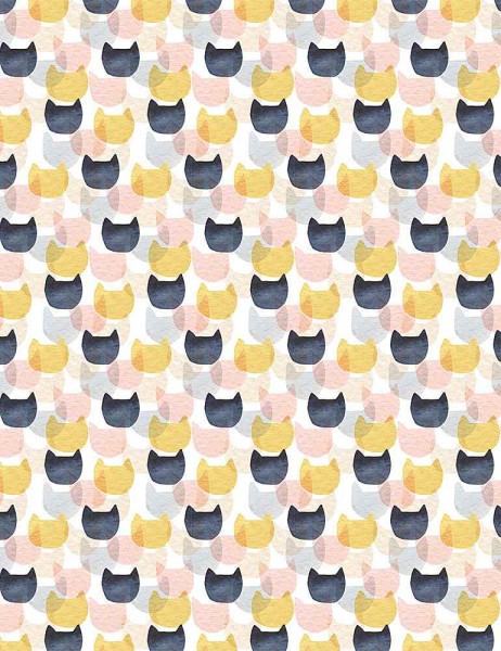 Image de Coton imprimé Cat Mirage, collection Meant to Bee par Dear Stella
