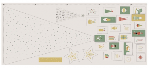 Image de KATIA FABRICS French Terry Panneau La magie est dans l'air OEKO-TEX