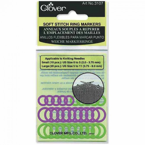 Image de CLOVER - Anneaux marqueurs de mailles souples - 30mcx.