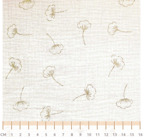 Image de KATIA FABRICS Mousseline de coton Gold OEKO-TEX