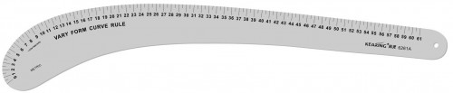 Image de Kearing Règle courbe en aluminium 61 cm