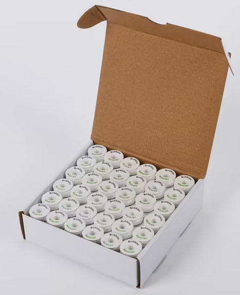 Image de Bad Boy Bobs Fil blanc pré-enroulées pour canette (144pcs)