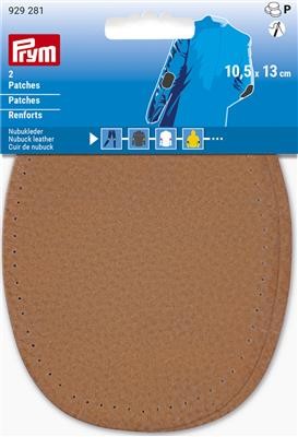 Image de PRYM 2 Renforts en cuir souple Camel