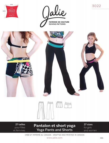 Image de Patron Jalie 3022 Pantalon yoga et short