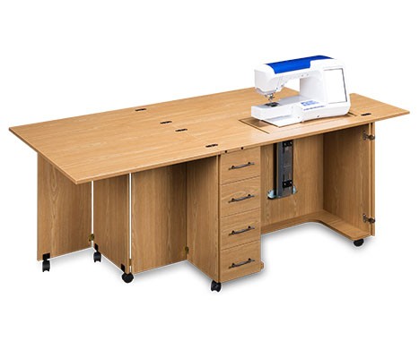 Image de SLVIA DESIGN Meuble pour courtepointe Quilter Dream – Modèle 1520 Chêne