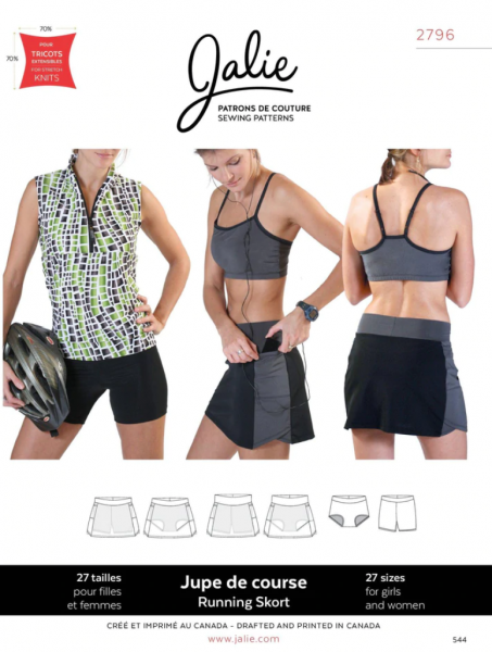Image de Patron Jalie 2796 - Jupe-Culotte et cuissard