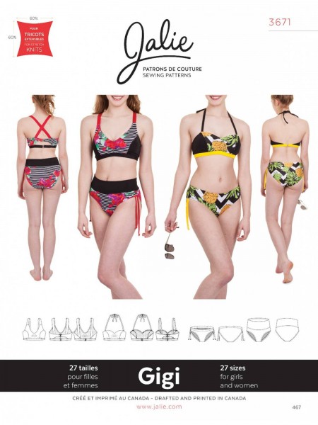Image de Patron Jalie 3671 Gigi - Bikinis