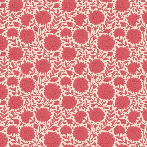 Image de Aella Fleurs Vieux Rose Oeko-Tex - Collection Windy Days de Tilda