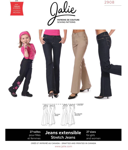 Image de Patron Jalie 2908 Jeans Extensible