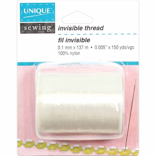 Image de UNIQUE SEWING Fil invisible très fin 137m - transparent