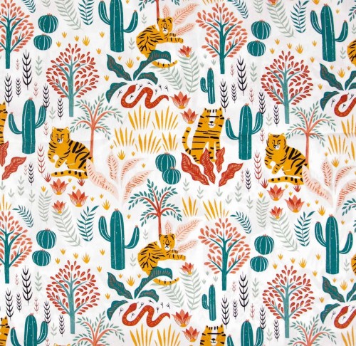 Image de KATIA FABRICS Coton Jeugle d'Afrique  OEKO-TEX