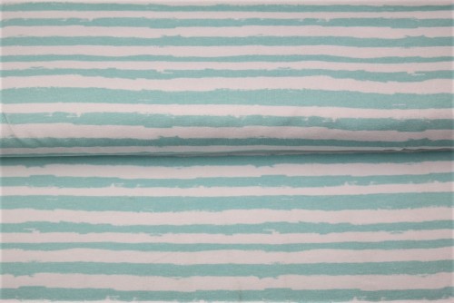 Image de Lignes Variées Aqua - Jersey