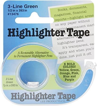 Image de Highlighter Tape - Distributeur de ruban surligneur, Vert