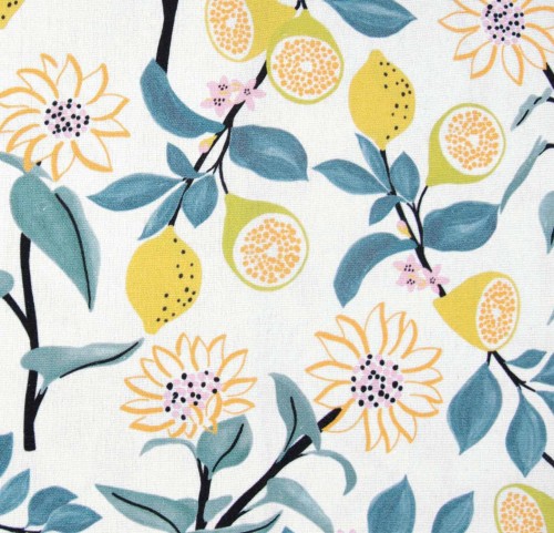 Image de KATIA FABRICS Canevas de coton Citron d'Été