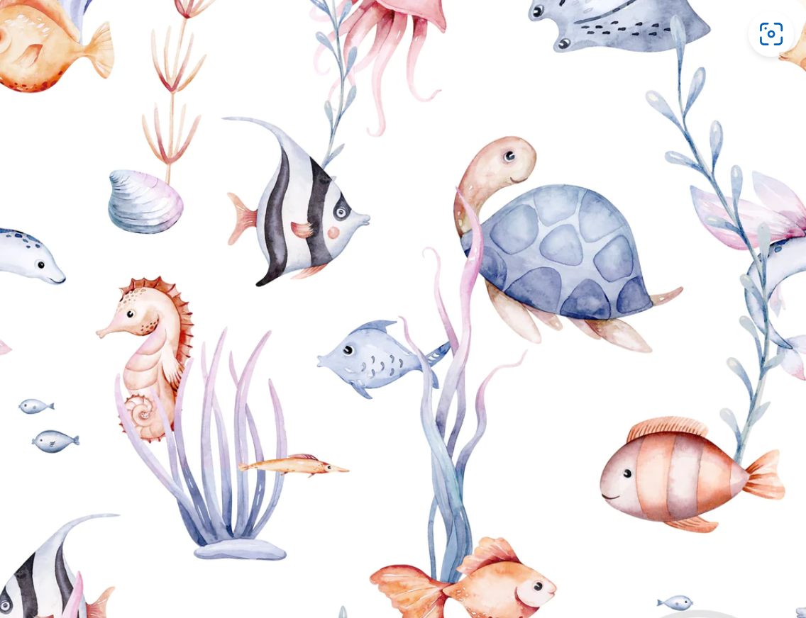 Image de Les Animaux de l'Océan - Eco Flex Lycra imprimé OEKO-TEX