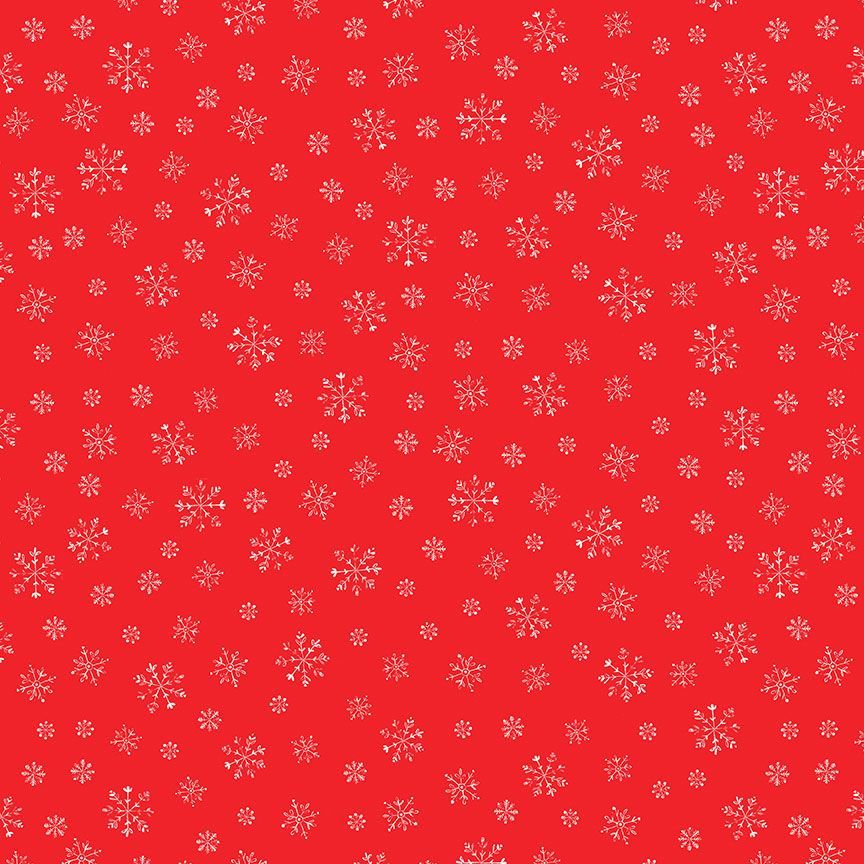 Image de Coton Jolis Flocons de Noël par Timeless Treasure