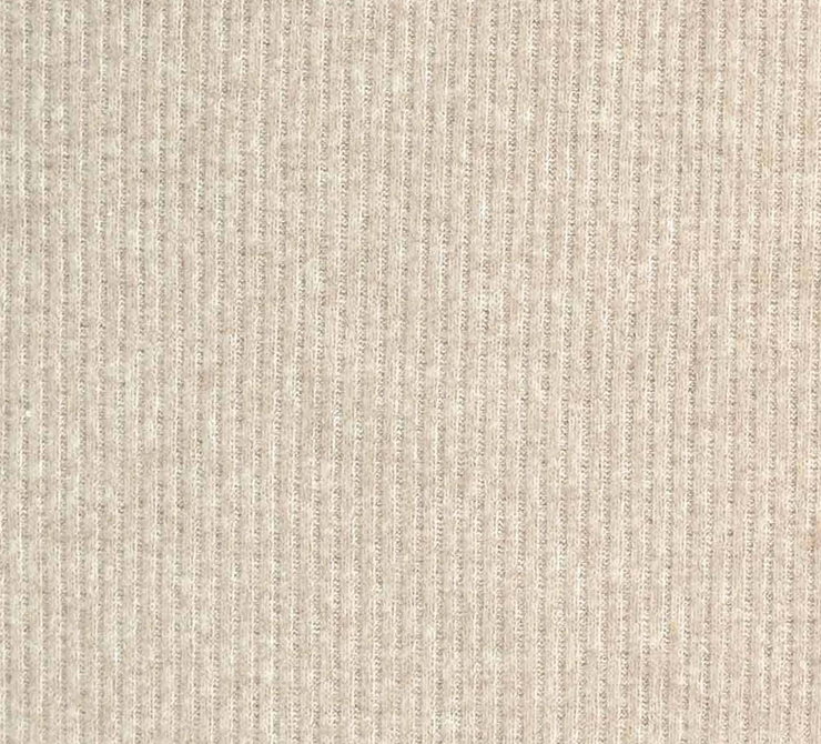 Image de KATIA FABRICS Tricot Recycl&eacute;e C&ocirc;tel&eacute;e - Amande