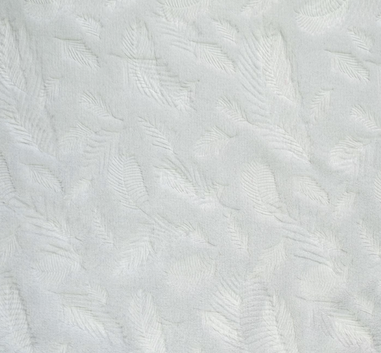 Image de KATIA FABRICS Polaire microfibre gaufré Teddy Fur Grey Feathers