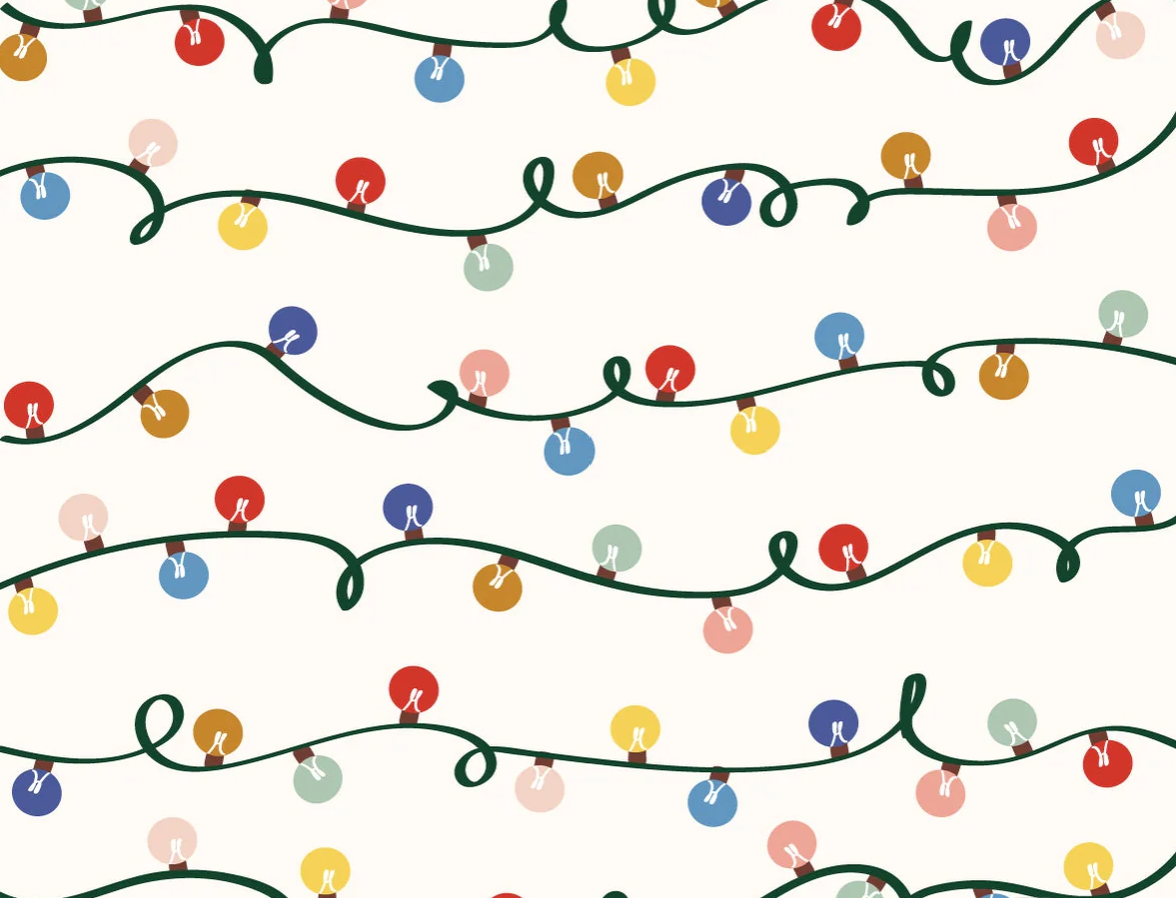 Image de Lumière de Noël  - Baby Rib imprimé OEKO-TEX