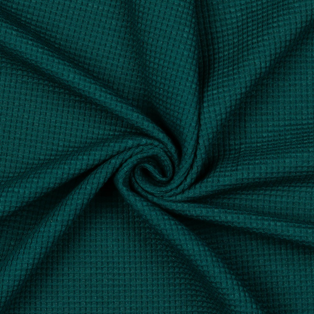 Image de Vert fonc&eacute; - Jersey Gaufr&eacute; 1/2 m