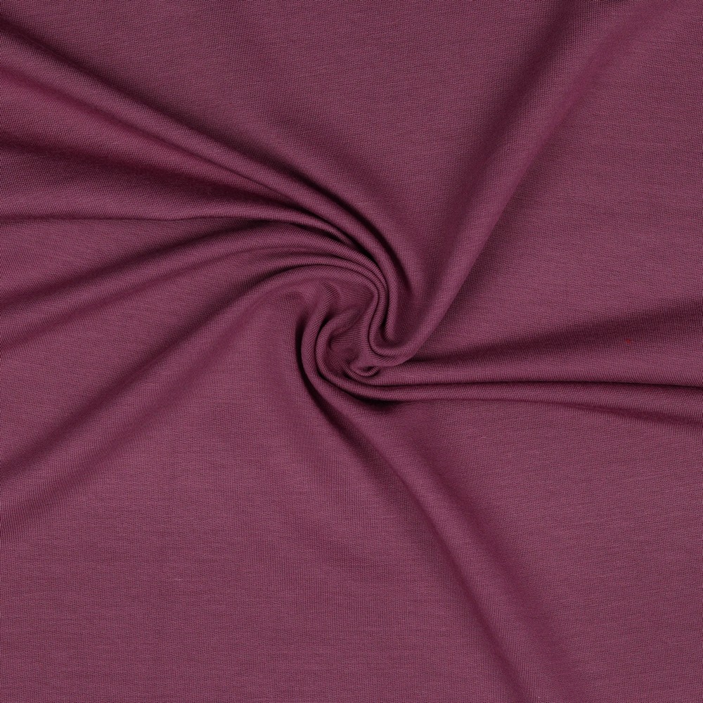 Image de Mauve foncé - MODAL French Terry OEKO-TEX 1/2m