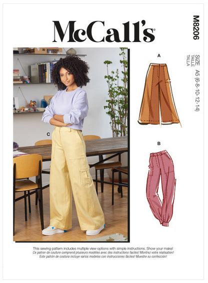 Image de McCALL's M8206/F5 Pantalons pour femmes