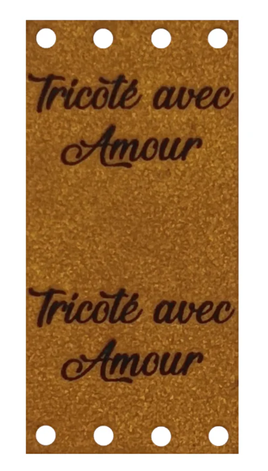 Image de Étiquette “Tricoté avec Amour” (16 couleurs)