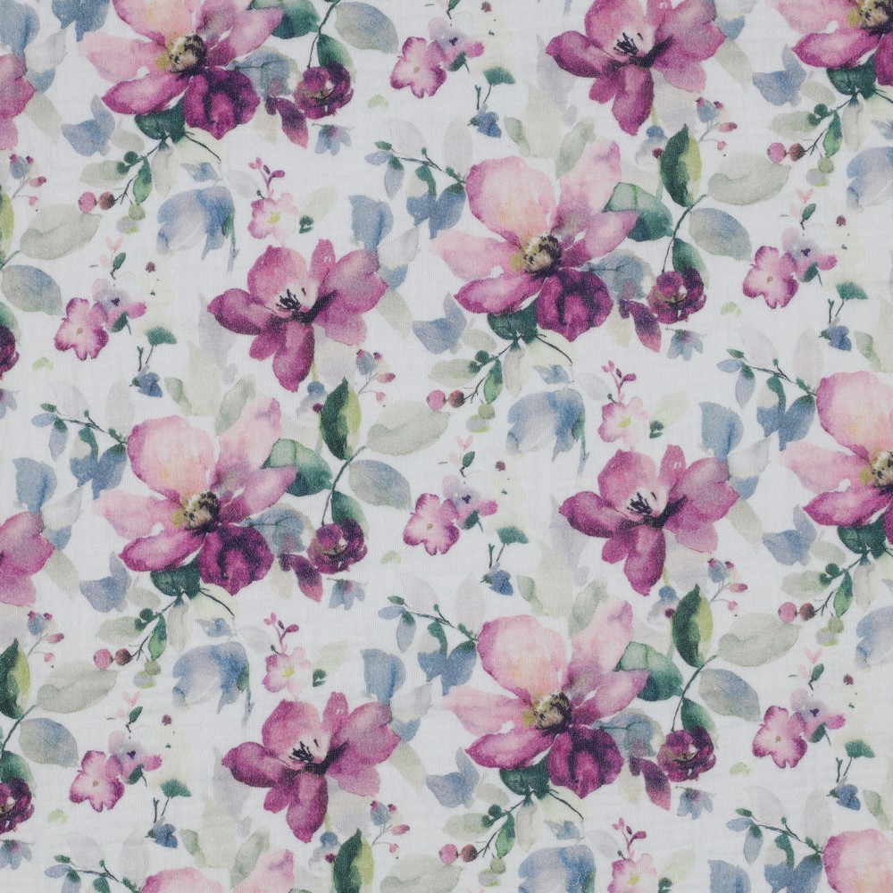 Image de Éclat Floral - Mousseline de Coton 1/2 m