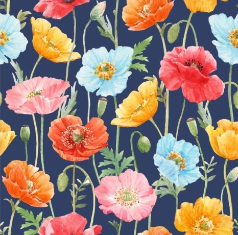 Image de Jardin coloré - Jersey 1/2 m