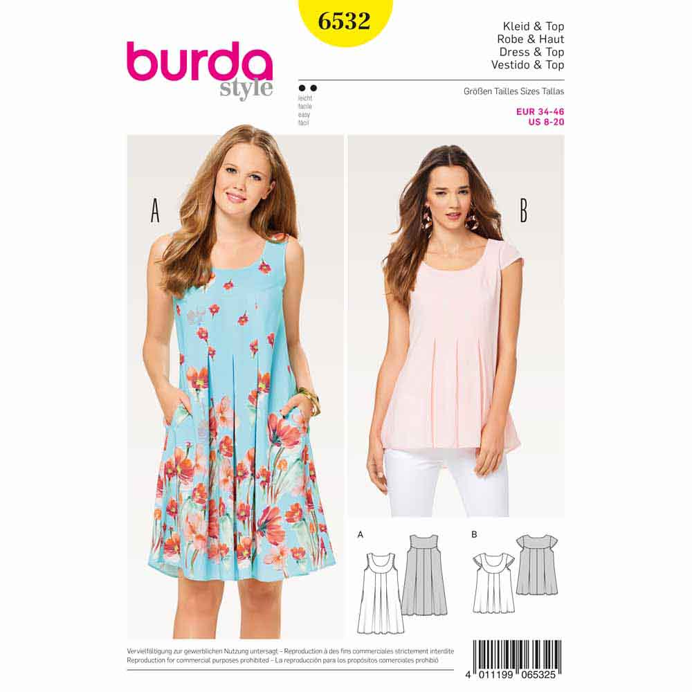 Image de BURDA - 6532 Dames robe