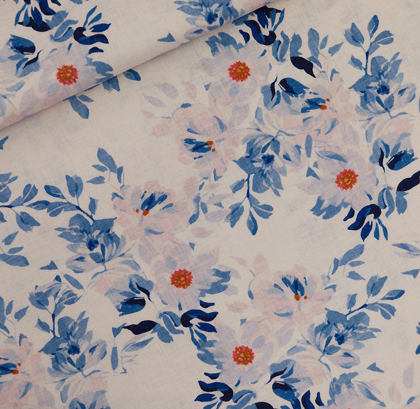 Image de Mélange Lin Viscose - Rose de plage 1/2 m de See You At Six
