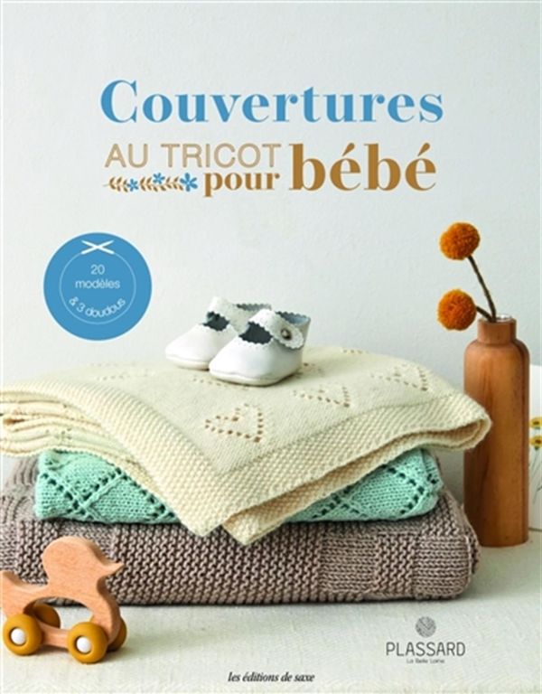 Image de Couvertures au tricot pour bébé - 20 modèles & 3 doudous