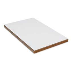 Image de SYLVIA DESIGN #3026 Tablette de rangement pour table de découpe Blanc