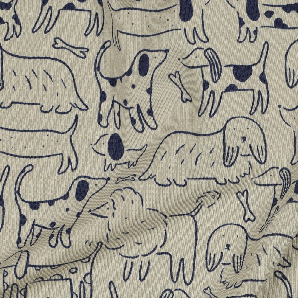 Image de Jersey - Folie de chiens / Gris 1/2 m