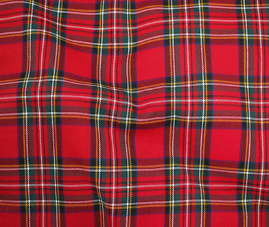 Image de Carreau Écossais - Rouge/Vert 1/2 m