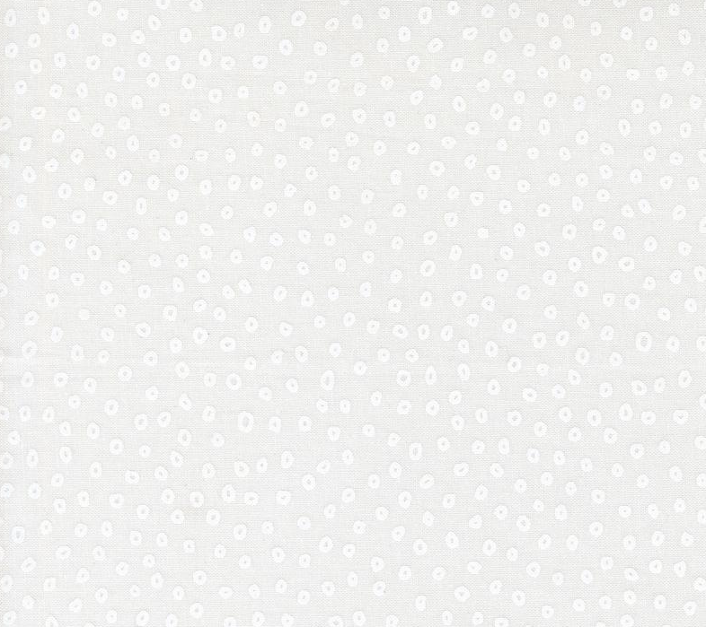 Image de ''Botany'' par Alli K - Picots blancs fond blanc / Coton 1/2 m