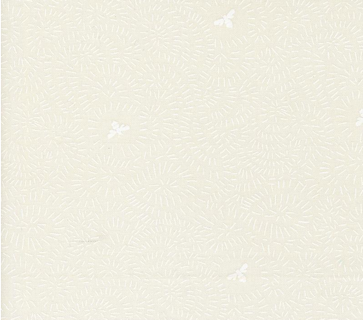 Image de ''Bee Garden'' par Gingiber - Danse des abeilles fond ivoire / Coton 1/2 m