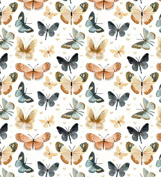 Image de Papillons - Jersey 1/2 m