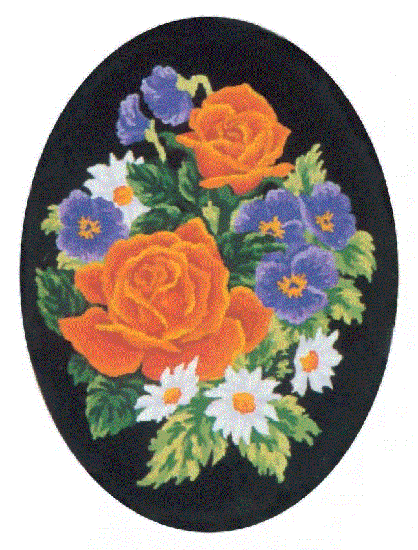 Image de Grafitec Canevas 7018 - Bouquet de Fleurs