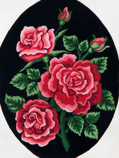 Image de Grafitec Canevas 7034 - Bouquet de Roses