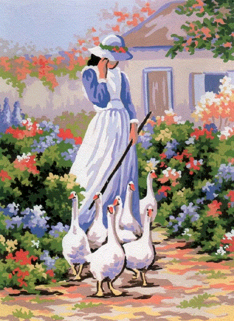 Image de Grafitec Canevas 6033 - Goose Girl