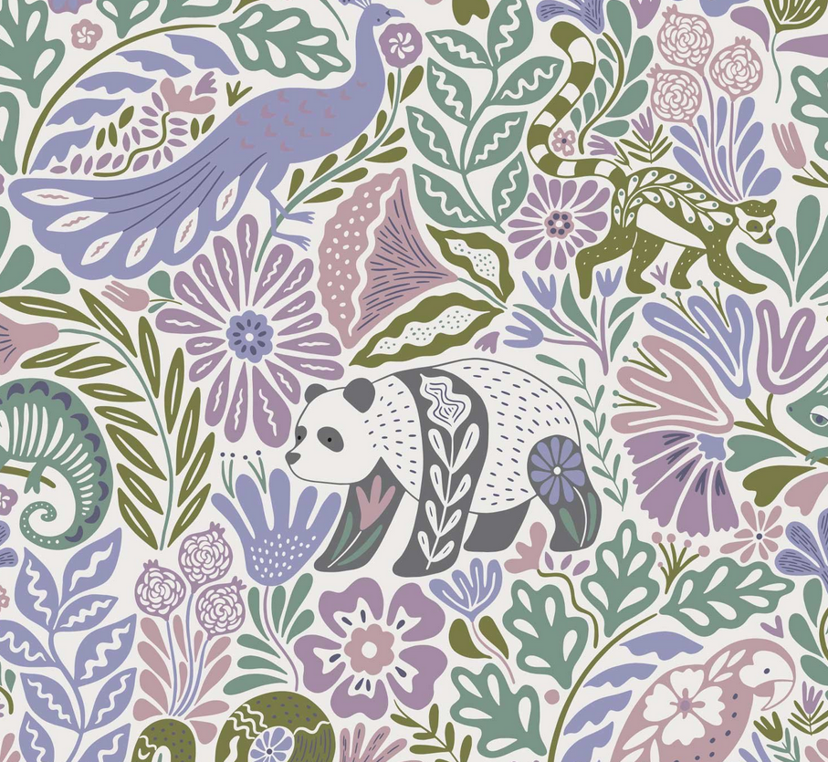 Image de KATIA FABRICS Ecoviscose - Animaux en vacances 1/2 m