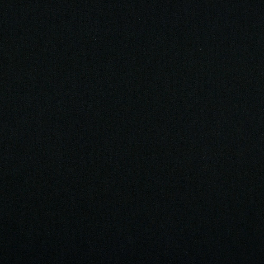 Image de Voile de coton GOTS uni - Noir 1/2 m