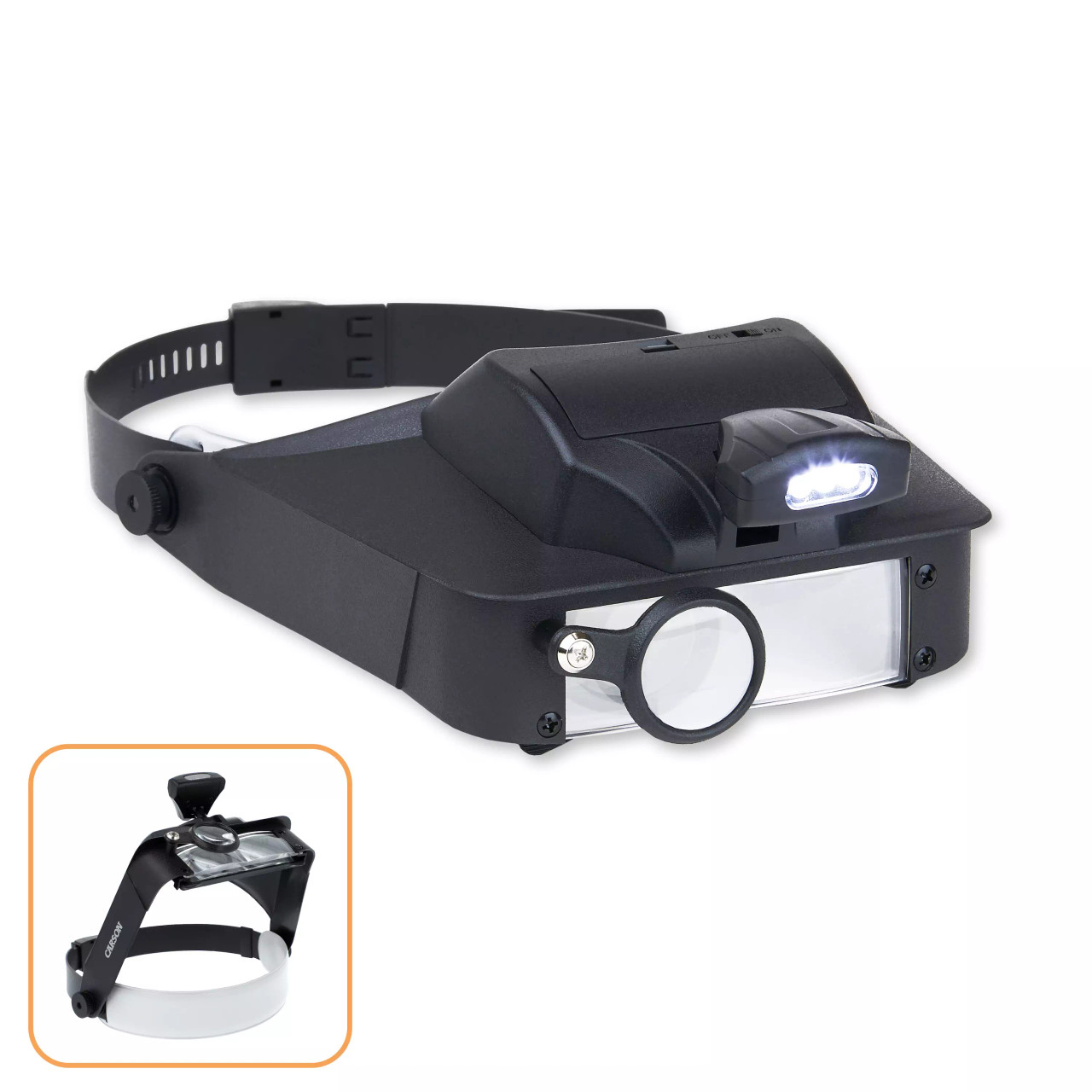 Image de Carson Optical - LumiVisor™ Viseur frontal lumineux à DEL avec grossissement 2x/3x/5x/6x