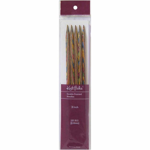 Image de KNIT PICKS Rainbow Aiguilles à tricoter en bois double pointe 20cm (8″) - Jeu de 5