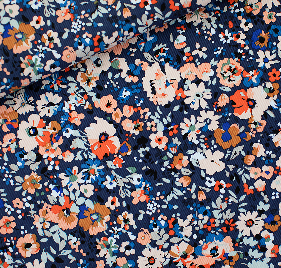 Image de Joie des fleurs - Toile de Coton Gabardine de SYAS 1/2 m