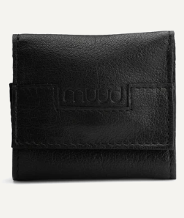 Image de MUUD - Carla / Petit &Eacute;tui pour aiguilles en cuir - Noir